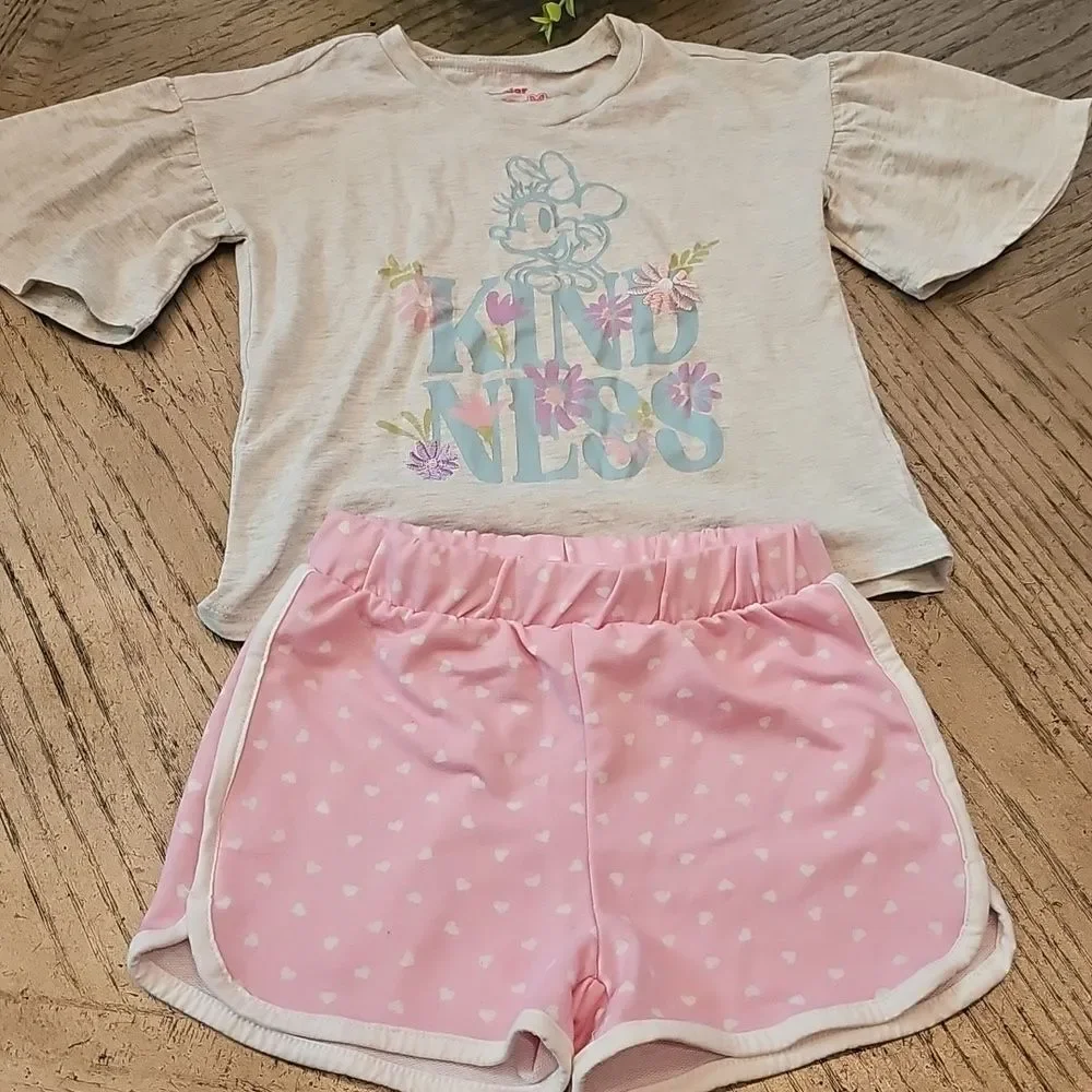 Minnie Mouse Bell Sleeve Shirt And Short Size 5 Kindness